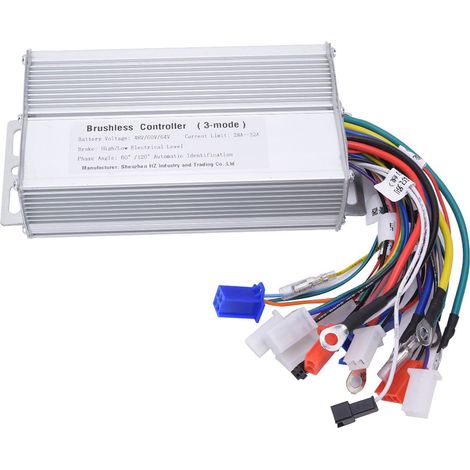 Contrôleur de vitesse pour moteur sans balais de vélo électrique 48 V, 60 V, 64 V, 1000 W à 1500 W pour scooter électrique (1/5)