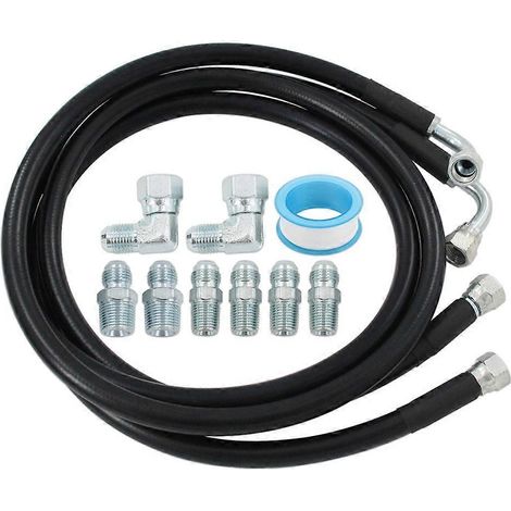 6AN-Getriebekühler-Schlauchanschlusssatz für Chevy, Ford, GMC und Cadillac. Ersetzt die Modelle 700R4, TH350, TH400 und NP-700RTL. (1/5)