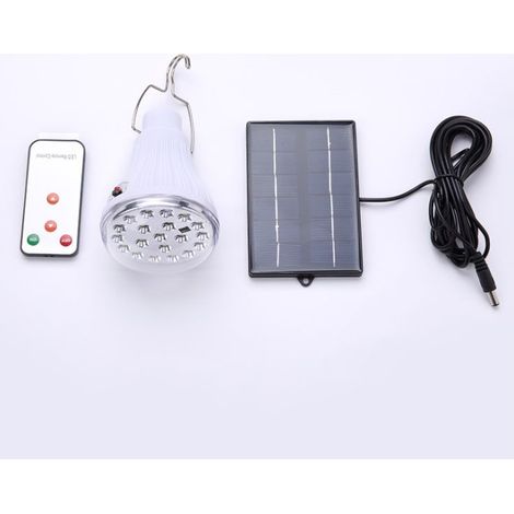 Solarbetriebene LED-Lampe – Tragbare USB-Ladelaterne/Spotlampe für den Innenbereich (Büro, Küche, Lesen), mit Solarpanel für Outdoor-Aktivitäten wie Wandern, Camping, Zelten und Angeln (1/5)