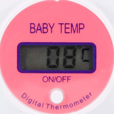Thermomètre Bébé Format Tétine avec LCD et Alarme Sonore - Pink - Mesure Précise en 3 Minutes pour Nouveau-né et Infants (1/5)