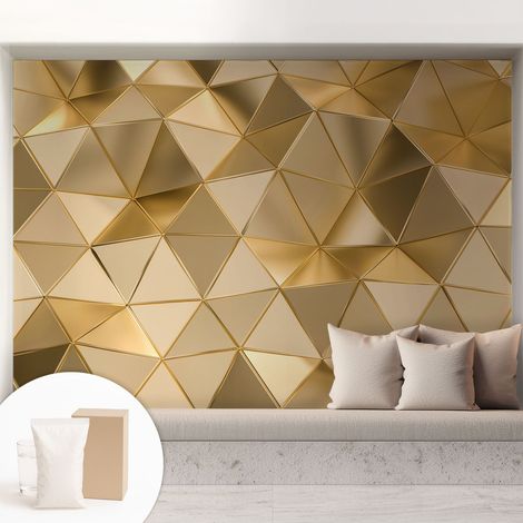 Carta Da Parati - Fotomurale In Vlies - per Decorazione pareti - Per La Cucina Camera Da Letto Per La Soggiorno Modelli triangolari 208x146 cm (1/5)