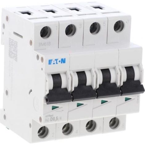 Interruttore automatico 4P D 0,5A 15kA AC FAZ-D0.5/4 279068