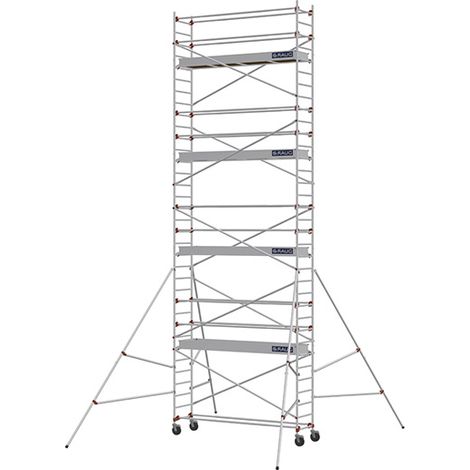 Echafaudage roulant - Hauteur de travail maximale 9.90m - 613918