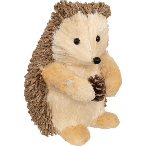 Déco de Noël Hérisson Marron pailleté H 24 cm - Feeric Christmas (1/2)