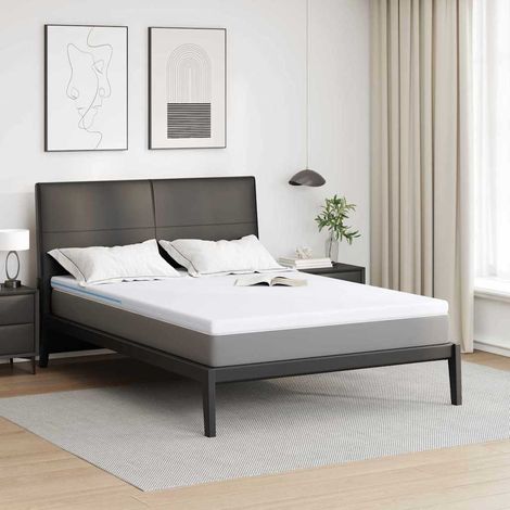 Surmatelas Blanc 140 x 190 cm Mousse à mémoire de gel