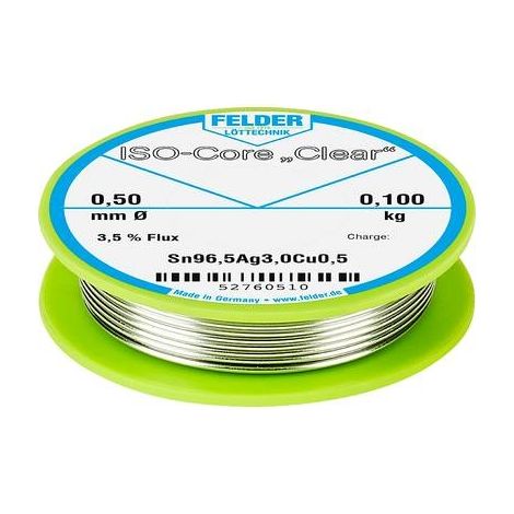 Felder ISO-Core Clear SAC305 hilo de soldadura transparente