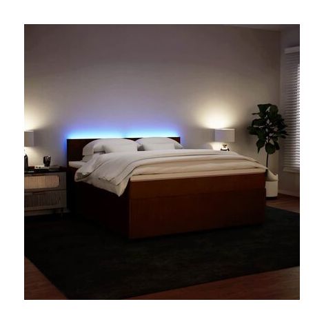 Sommier Snowco (avec matelas), motif roses, 180 × 200 cm, en velours, velours doux et confortable, pour chambre, confort quotidien, assemblage rapide (1/5)