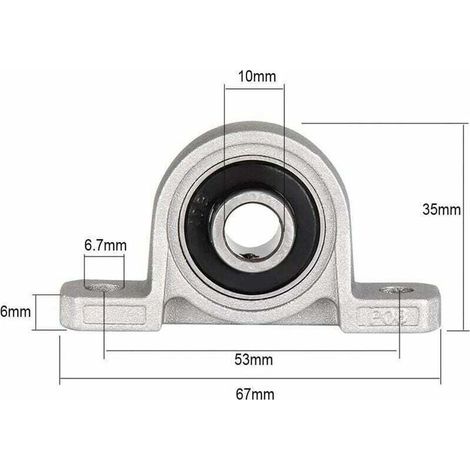 paliers à billes de 10 mm, paliers à billes auto-assemblés, paliers à alésage à bride et auto-ajustables