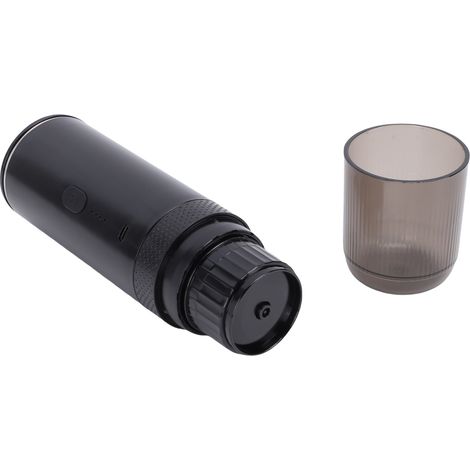 Cafetière nomade 2 en 1 café moulu et dosettes machine à café chauffante sans cordon 20 bar rechargeable domicile extérieur déplacement travail noir (1/5)