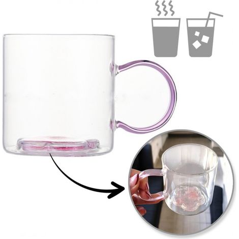 Vaso ECARLA con flor brillante en el interior 250ml SZK143 (1/5)