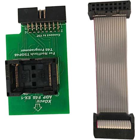 Adaptateur TSOP48 pour mémoire flash Nor ADPF48EX-1 - Support spécial à utiliser uniquement avec le programmateur T48 pour la réparation de puces. (1/5)