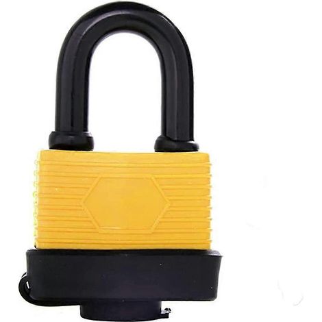 Cadenas étanche, corps de serrure de 50 mm (2 pouces), résistant aux intempéries, idéal pour une utilisation en extérieur. (1/5)