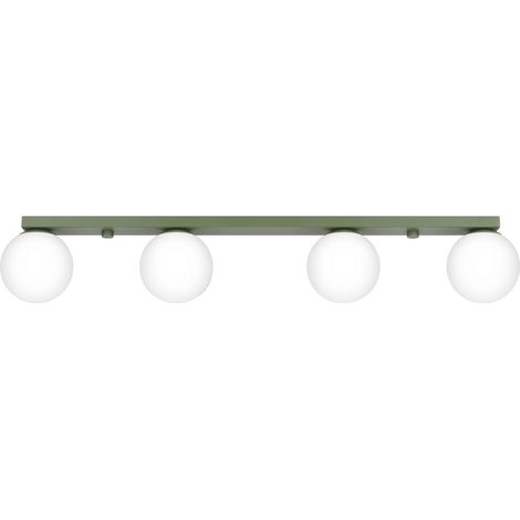 Sollux Yoli Barre de spots de plafond quadruple vert olive 4x G9 (1/5)