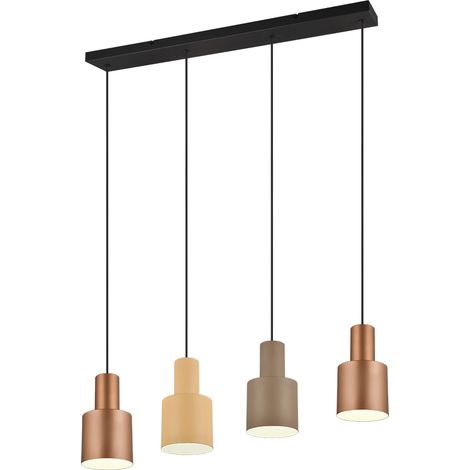Suspension 4xe27 max 40w multicouleur metal taupe - trio - agudo (1/5)