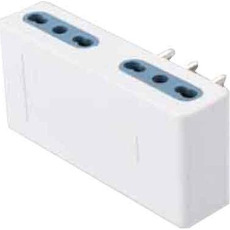 ADAPTATEUR QUADRUPLE 10A CARDINALE 2P+T - prises 10A 2P+T