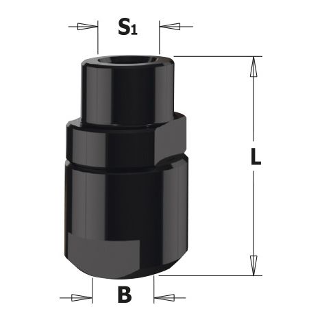 796.100.00 M10 RH Spannfutter Von Frasen Mit BAGUE Fur PINCES d=6-6,35-8-9,5mm