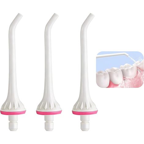 Lot de 3 Embouts de Rechange pour Hydropulseur - Buses à Jet, Matériau ABS Durable, Couleur Blanche (1/5)
