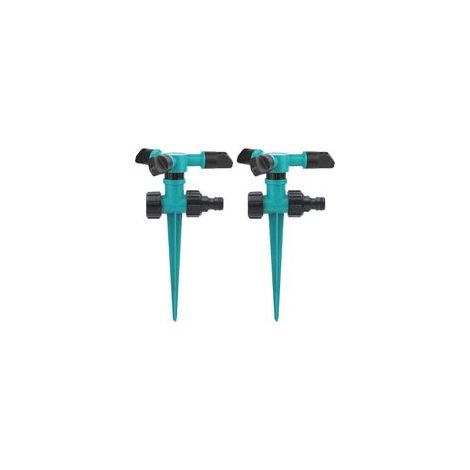 2 PCS Arroseur de Jardin Arrosage Automatique tournant pour la pelouse 360 Degrés Arroseur de Pelouse Arroseur Automatique avec 3 Bras Rotatif pour Pelouse Plantes (1/5)