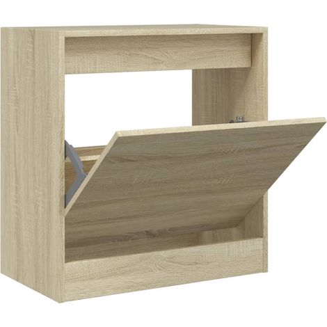 Schuhschrank Sonoma Eiche 60x34x63,5 cm Holzwerkstoff