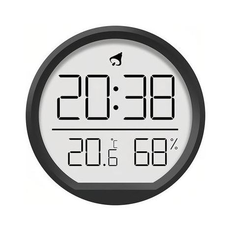 Horloge numérique LCD thermohygromètre Design magnétique suspendue Calendrier 12/24 heures pour la maison, la cuisine, le bureau (1/5)