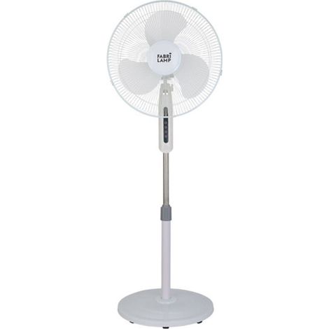 FABRILAMP Ventilator De Pie Etesio Blanco 3 Velocides 40w Oszillierend 3 Klingen Weiß Regx43x40 Cm