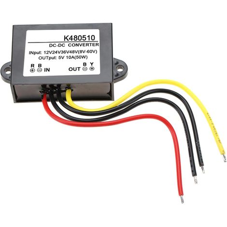 Convertisseur DC, 12V à 5V 3A 15W DC Buck Converter Module DC à DC Régulateur de Tension réduite Convertisseur de Puissance de Voiture Puissance de Sortie (1/5)