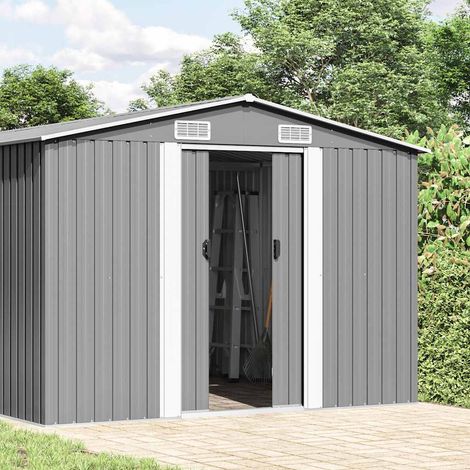 Maison Exclusive - Capanno da Giardino Grigio 257x990x181 cm in Acciaio Zincato