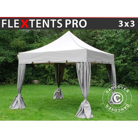 Tente Pliante Chapiteau pliable Tonnelle pliante Barnum pliant (1/5)