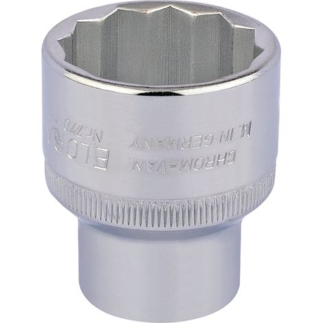 Draper 24757 Elora Bi-Hexagon Socket, 1/2"" Sq. Dr., 30mm (1/5)