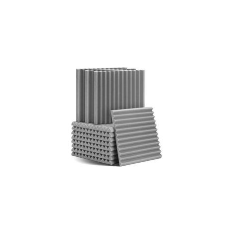 Lot de 12 panneaux de mousse acoustique de 30 X 30 X 2,5 cm - Panneau acoustique de haute densité réduisant le bruit intérieur et l'écho pour Studio d'enregistrement/Bureau à domicilePanneau d'isolati