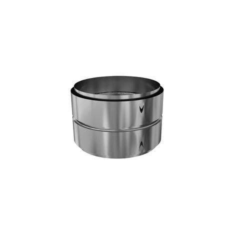 TEN – Raccord fumisterie inox 200 mm – Étanchéité solide pour gaz, bois et fuel – Compatible diamètres 125 à 300 mm – Référence 116200 (1/4)
