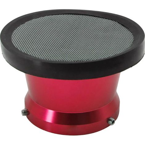 Filtre à air carburateur 50mm CNC Entonnoir d'admission rouge pour moto (1/5)
