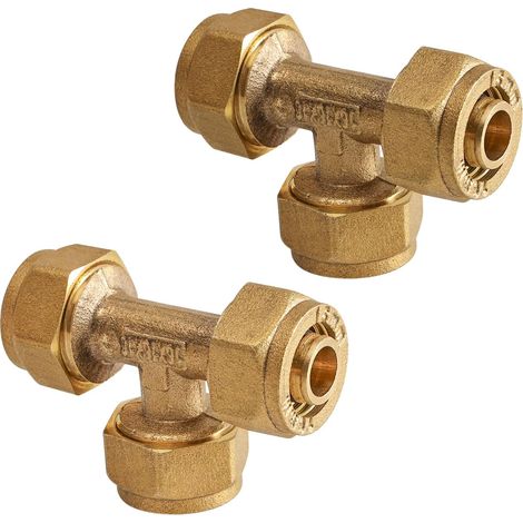 20 Pcs 20 x 2mm T-Piece Screw Connector for Multilayer Composite Tube and Aluminum Composite Tube (1/5)
