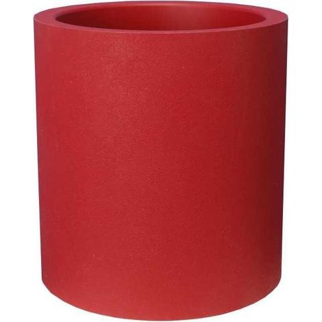 Riviera Blumenkasten zeitgenössisch rot 40 cm Durchmesser (1/2)