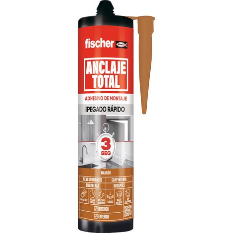 Gesamtanker, Schneller Kleber 3 Sekunden, Für Innen- und Außenbereich, Braun, 290 ml