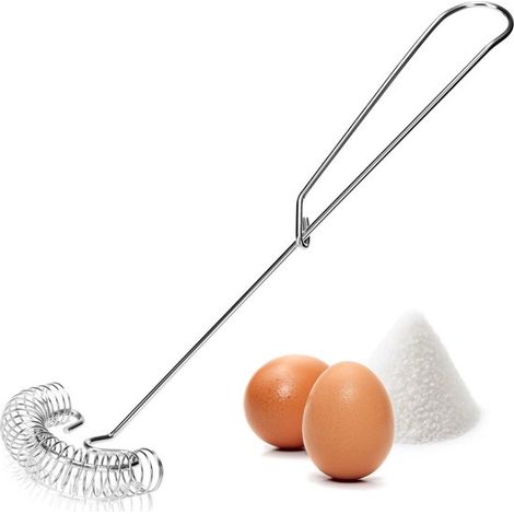 Frusta a spirale in acciaio inox per preparare salse, mescolare e montare. (1/5)