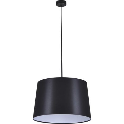 Lampada a sospensione Kaja Remi nera tessuto Ø45 E27 (1/3)