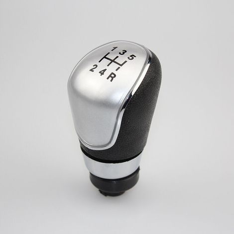 Pommeau de Levier de Vitesse à 5 Vitesses pour Ford Focus 2 MK2 FL MK3 MK4 MK7 Mondeo Kuga Galaxy Fiesta - Argent (1/4)