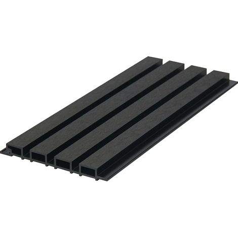 Bardage en bois composite - Pack de 5,12 m² - gris anthracite - CORNIO (1/5)