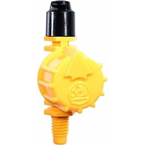 Micro irrigatore regolabile a 90° - 5 pezzi - portata da 0 a 3,4 m - flusso da 0 a 130 l/h - Pioggia