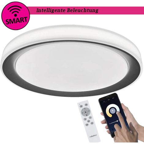 Plafonnier LED RGB Ø51cm 40W argent Rabalux Everest (1/5)