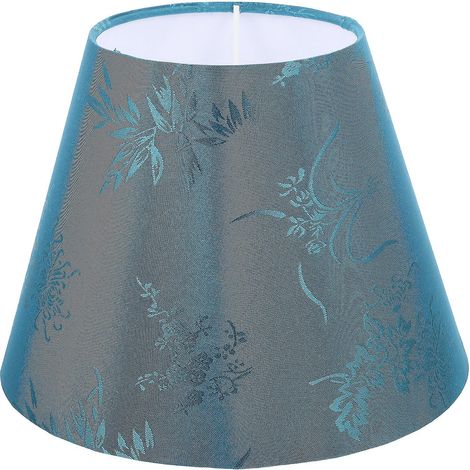 Lampenschirm für Schreibtischlampe, Beleuchtungszubehör, Ersatz-Lampenschirm aus Stoff – 23 x 23 x 17 cm – Blau