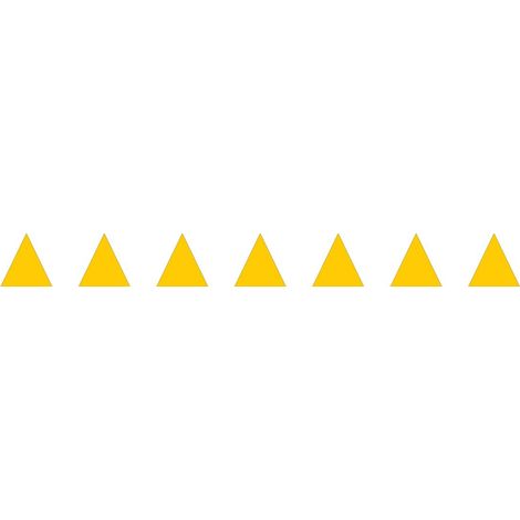 Lot 2 bandes 100mm x 1m - Triangles Jaune - 4640396