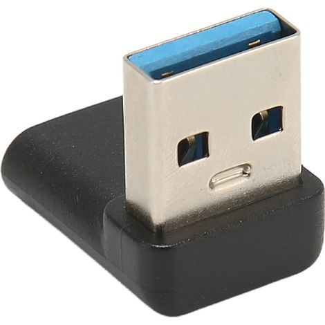 Adaptateur USB-C vers USB-A coudé 10 Gbit/s, Plug and Play, connecteur USB-A 3.2 mâle vers USB-C 3.2 femelle pour PC et ordinateur portable (1/4)