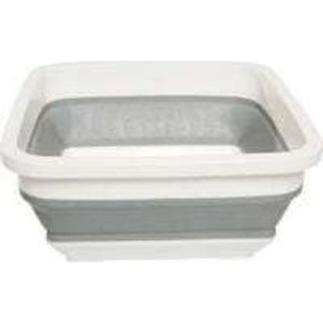 Bassine à Vaisselle Pliable, Design Peu Encombrant, Facile à Nettoyer, Lavabo Pliable Rectangulaire, 31.7 x 14.2cm - Idéale pour Camping, Caravanes et Les Petities Cuisines