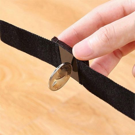Les coussinets en feutre pour pieds de chaise de bureau couvrent les attaches antidérapantes à crochets et à boucles (1/5)