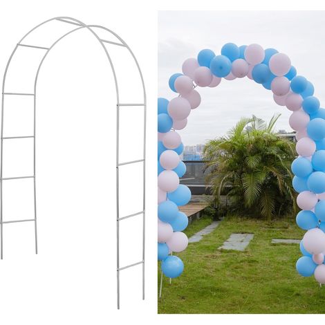 Arche de Mariage, Arche de Jardin, pergola pour intérieur et extérieur, pelouse, Jardin, diverses Plantes grimpantes, 240 cm de Haut x 140 cm de Large (1/5)