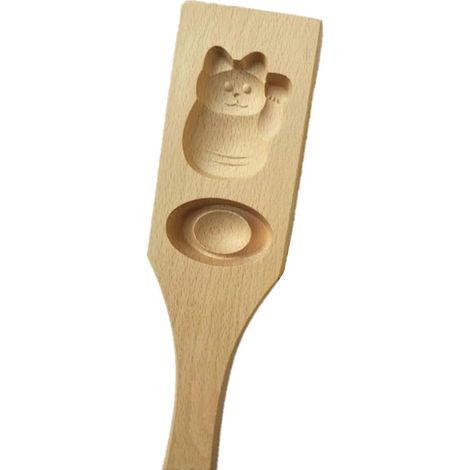 Mondkuchenformen aus Holz, Glücksbringer für Katzen, Goldbarrenform, Backzubehör aus Holz (1/5)