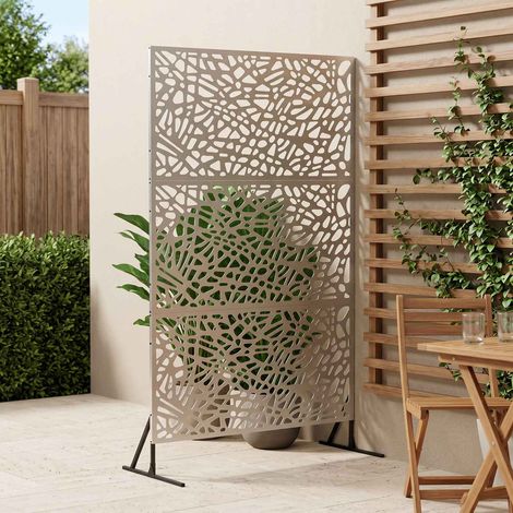 vidaXL Écran de confidentialité 100 x 50 x 180 cm Acier inoxydable (1/5)