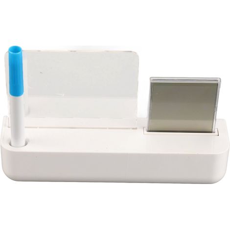 Grand écran LCD, horloge réveil à rétro-éclairage multicolore, réveil de bureau portable mini, expédié sans pile. (1/5)